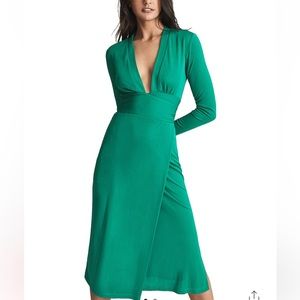 “Rosie””Reiss” green wrap dress NWT sz 4